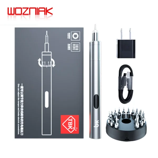 Micro Mini Parafusadeira Elétrica Tbk 008 24 Bits Recarregar
